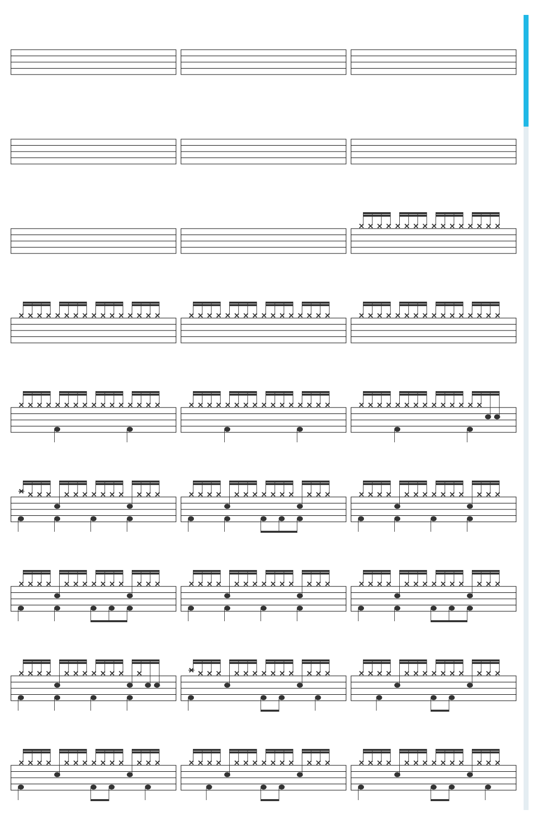 Foo Fighters Everlong drum sheet