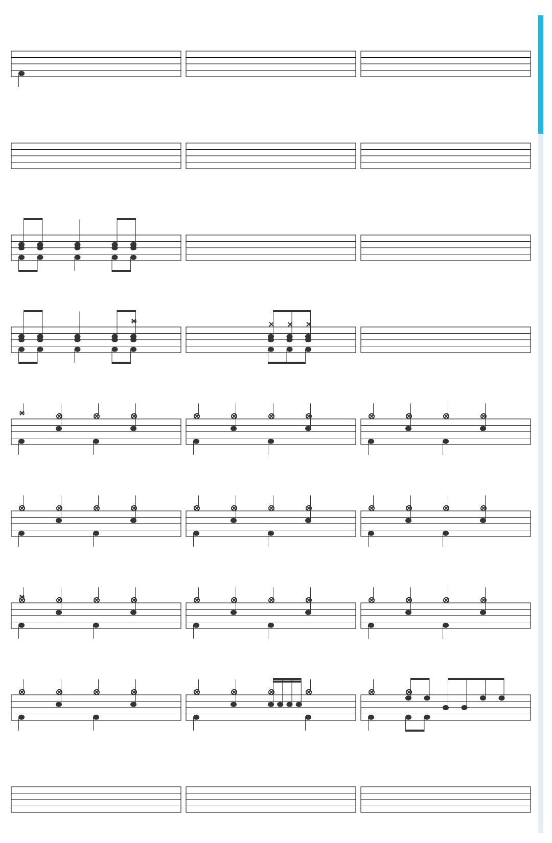 Nightwish Last Ride Of The Day drum sheet