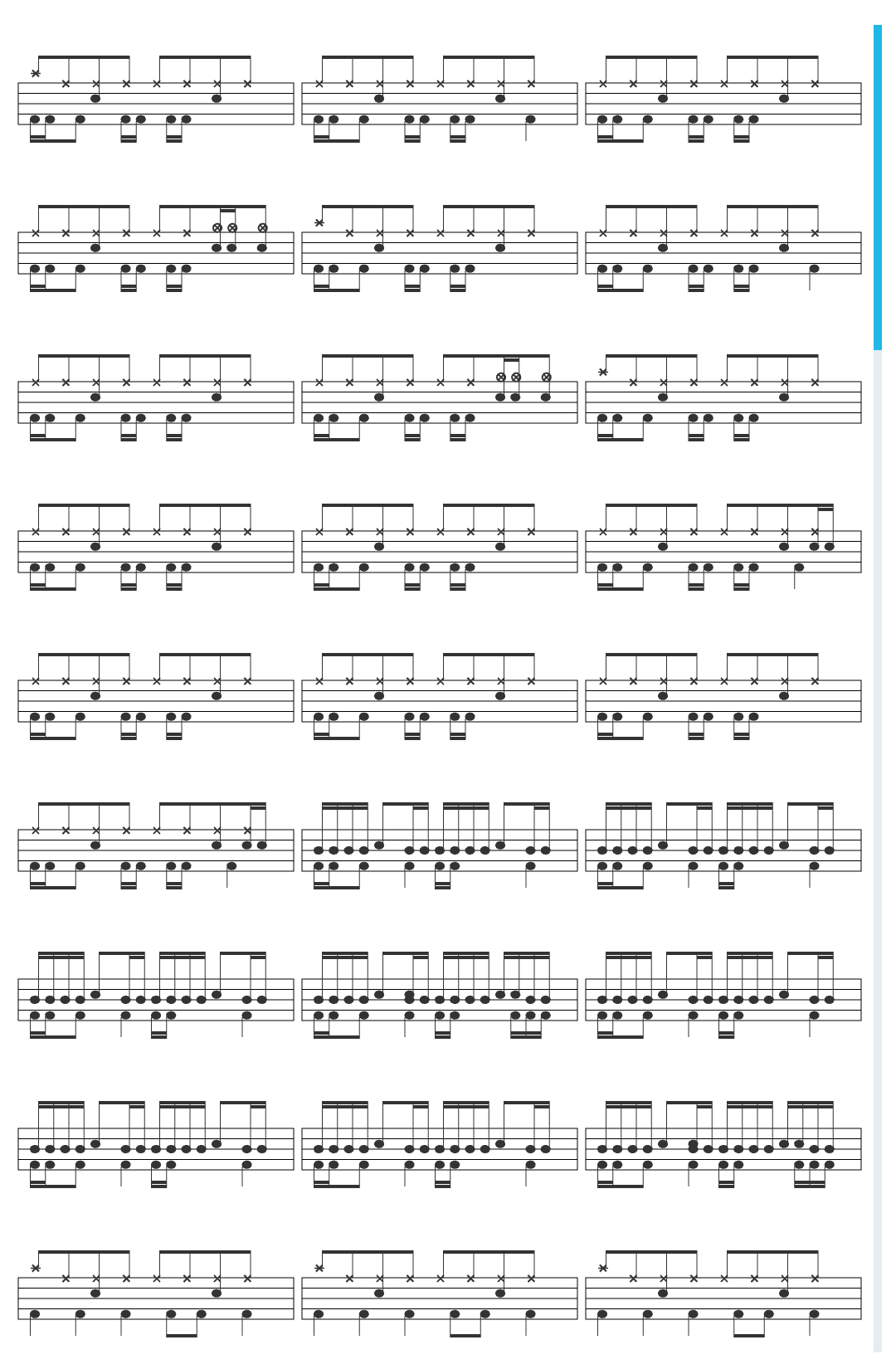 Disturbed Awaken drum sheet