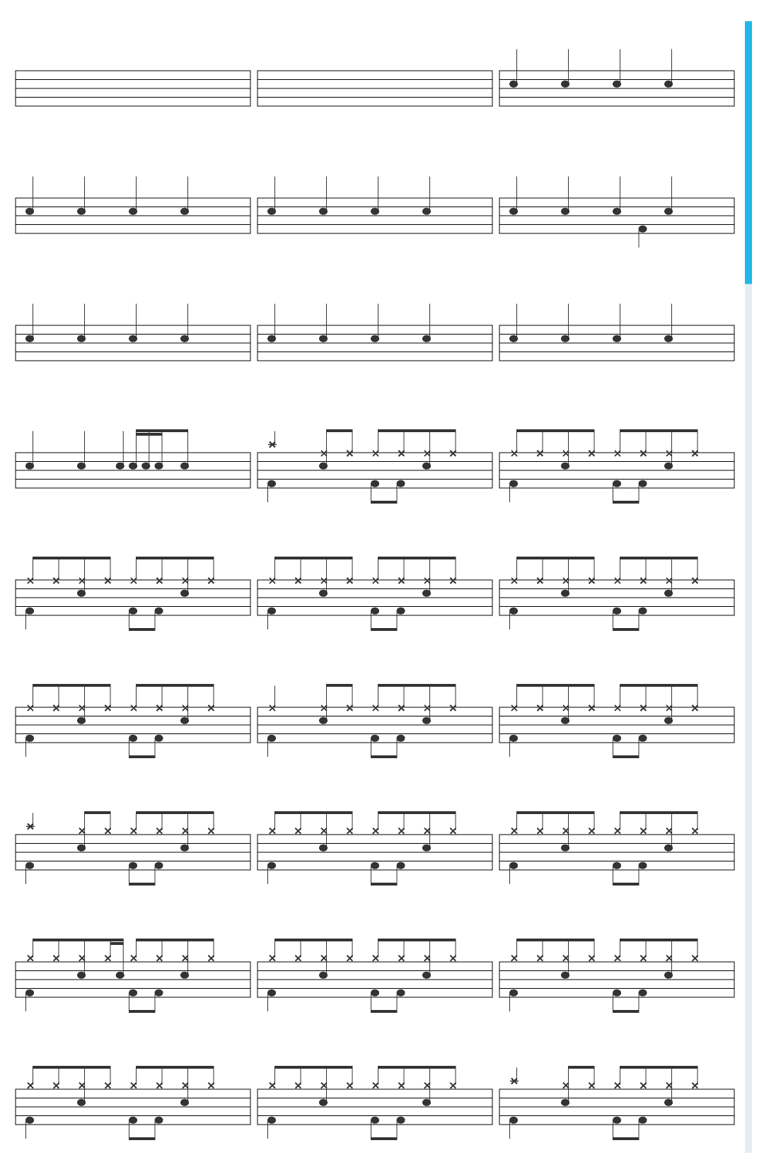 Lenny Kravitz Are You Gonna Go My Way drum sheet