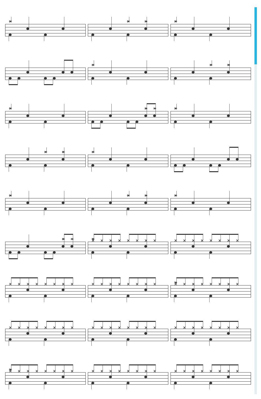 Theatre of Tragedy Lorelei drum sheet