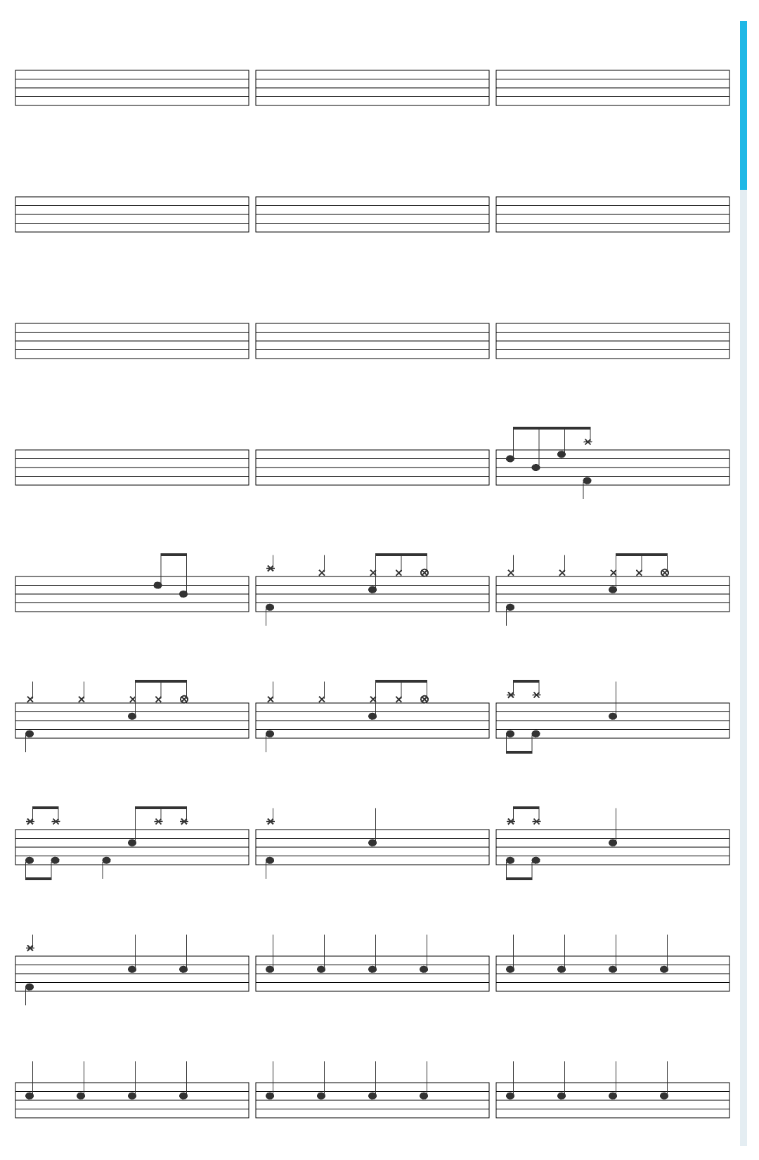 Pantera This Love drum sheet