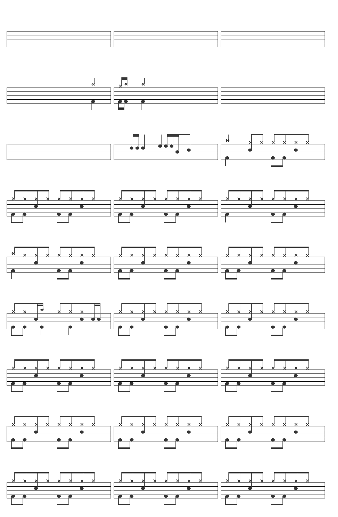 Van Halen Jump-v329 drum sheet