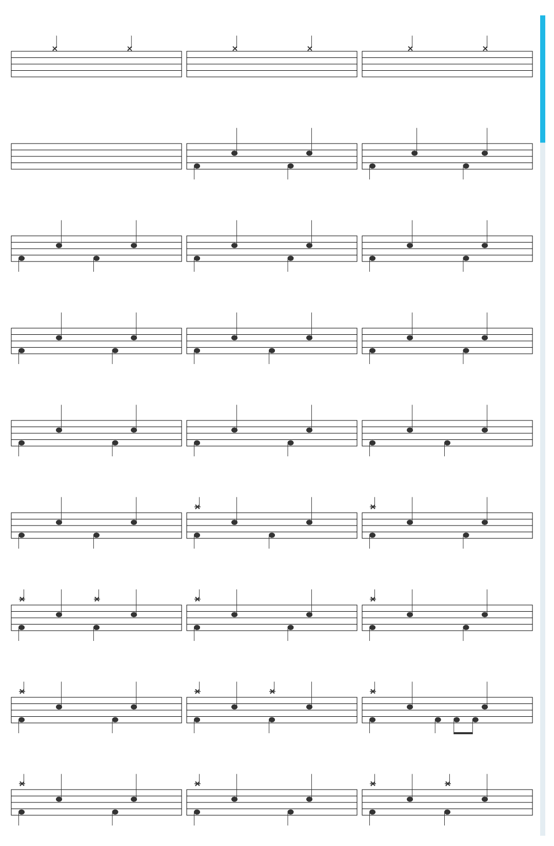 Guns N  Roses Paradise City drum sheet