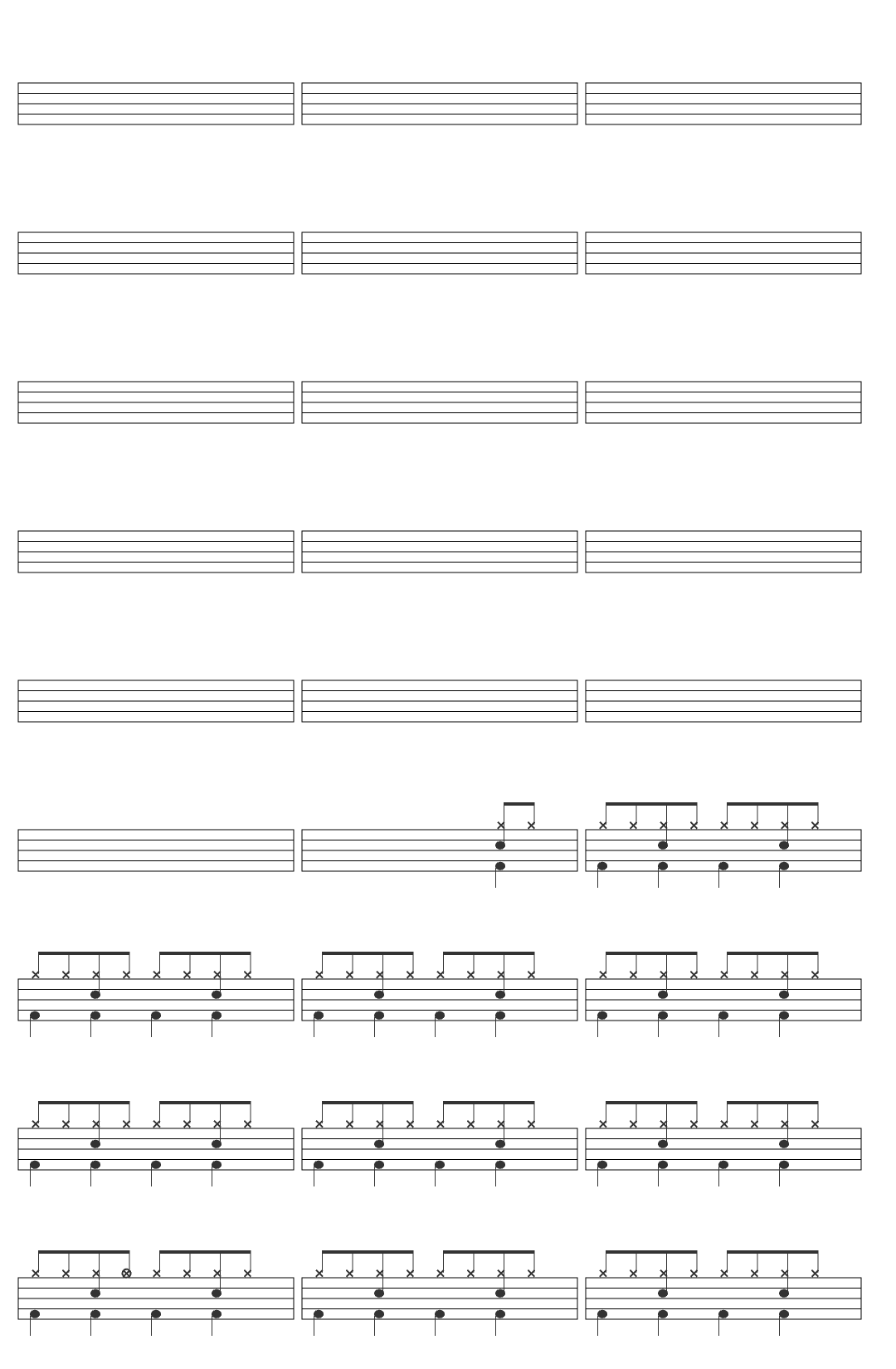 Miley Cyrus Flowers drum sheet