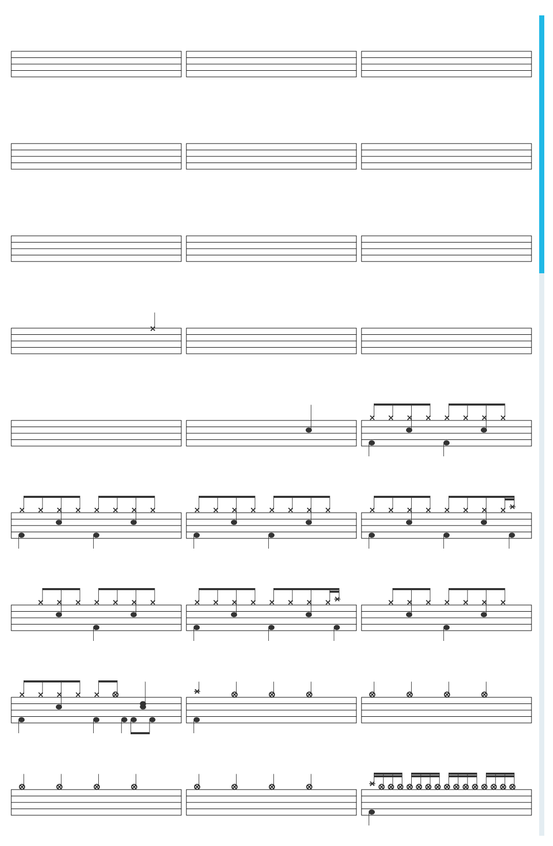 Royal Blood Figure It Out drum sheet